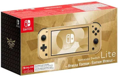 Nintendo Switch Lite - Hyrule Edition - Hylian Crest - 12 maanden Nintendo Switch Online + Uitbreidingspakket