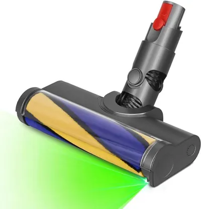 Geschikt voor Toepasbare LED-zachte stofzuigerborstel compatibel met Dyson V12 Detect Slim, ideaal voor het werken op hardhouten vloeren