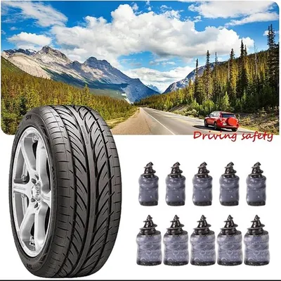 10 Stuks Universele Vacuüm Band Reparatie Set Voor Auto Motorfiets Scooter Rubber Tubeless Banden Reparatie Kit Lijm Gratis Reparatie Banden Nagels